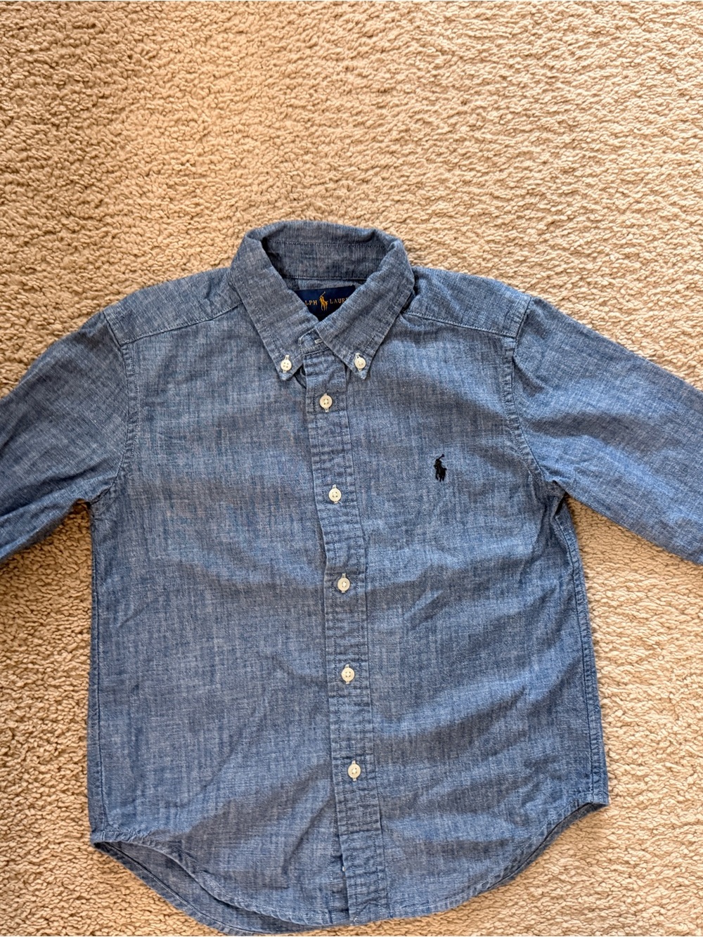Polo Ralph Lauren Blue Chambray Button-Down Shirt